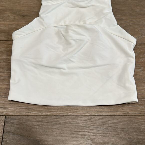THE UPSIDE White Milena Keyhole Cutout Sleeveless Active Crop Tank Top Size 4 - Picture 5 of 12
